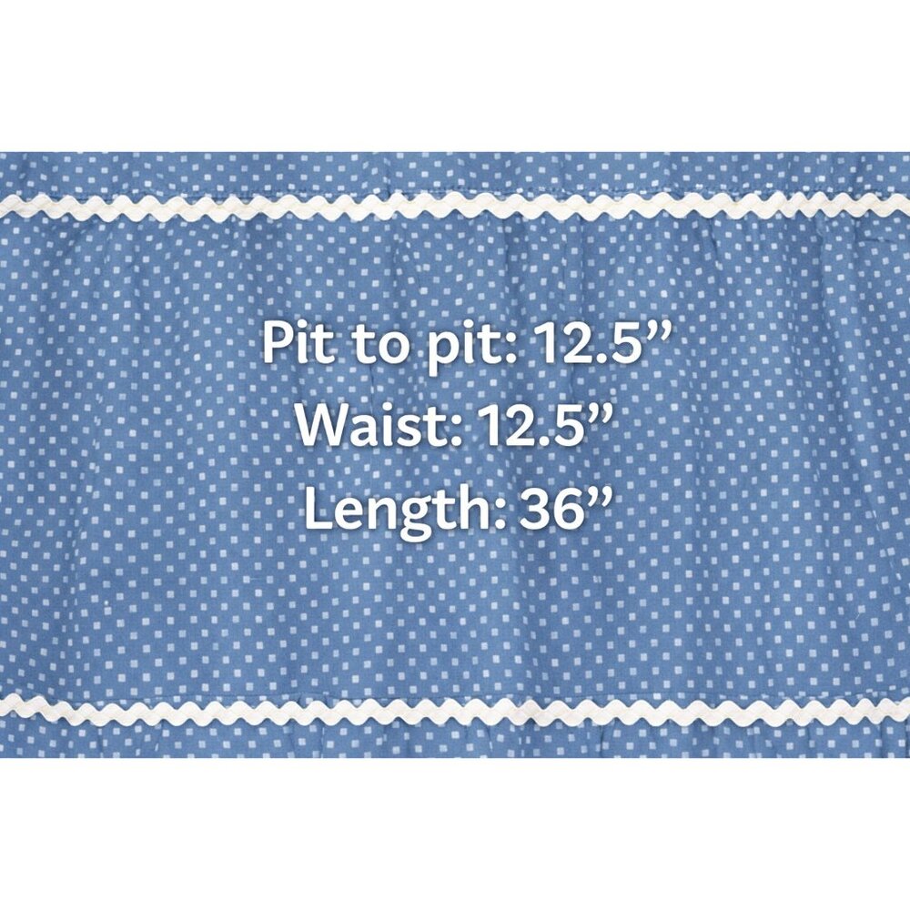 👗 Lulus Dusty Blue Polka Dot Strapless Tiered Midi Dress S 👗 - Picture 2 of 7